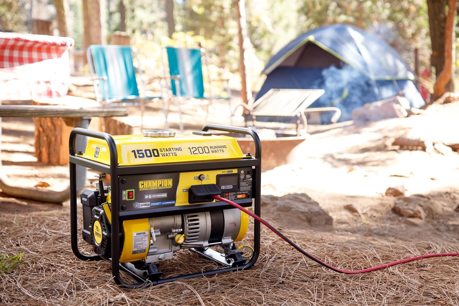 Champion Power Equipment 1500-Watt Portable Generator with CO Shield