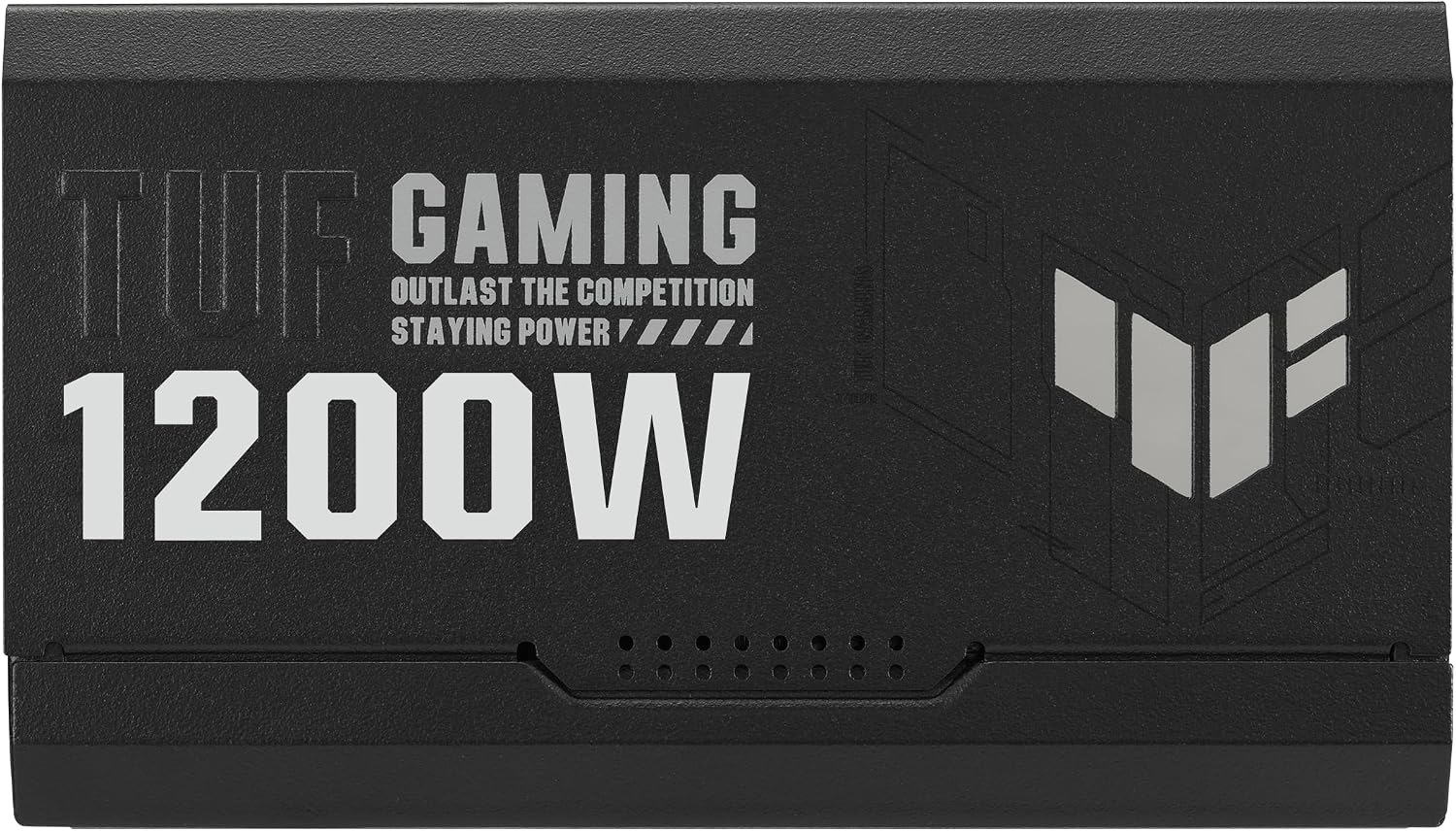 ASUS TUF Gaming 1200W Gold (1200 Watt, ATX 3.0 Compatible Fully Modular Power Supply, 80+ Gold Certified, Military-Grade Components, Dual Ball Bearing, Axial-tech Fan, PCB Coating, 10 Year Warranty)