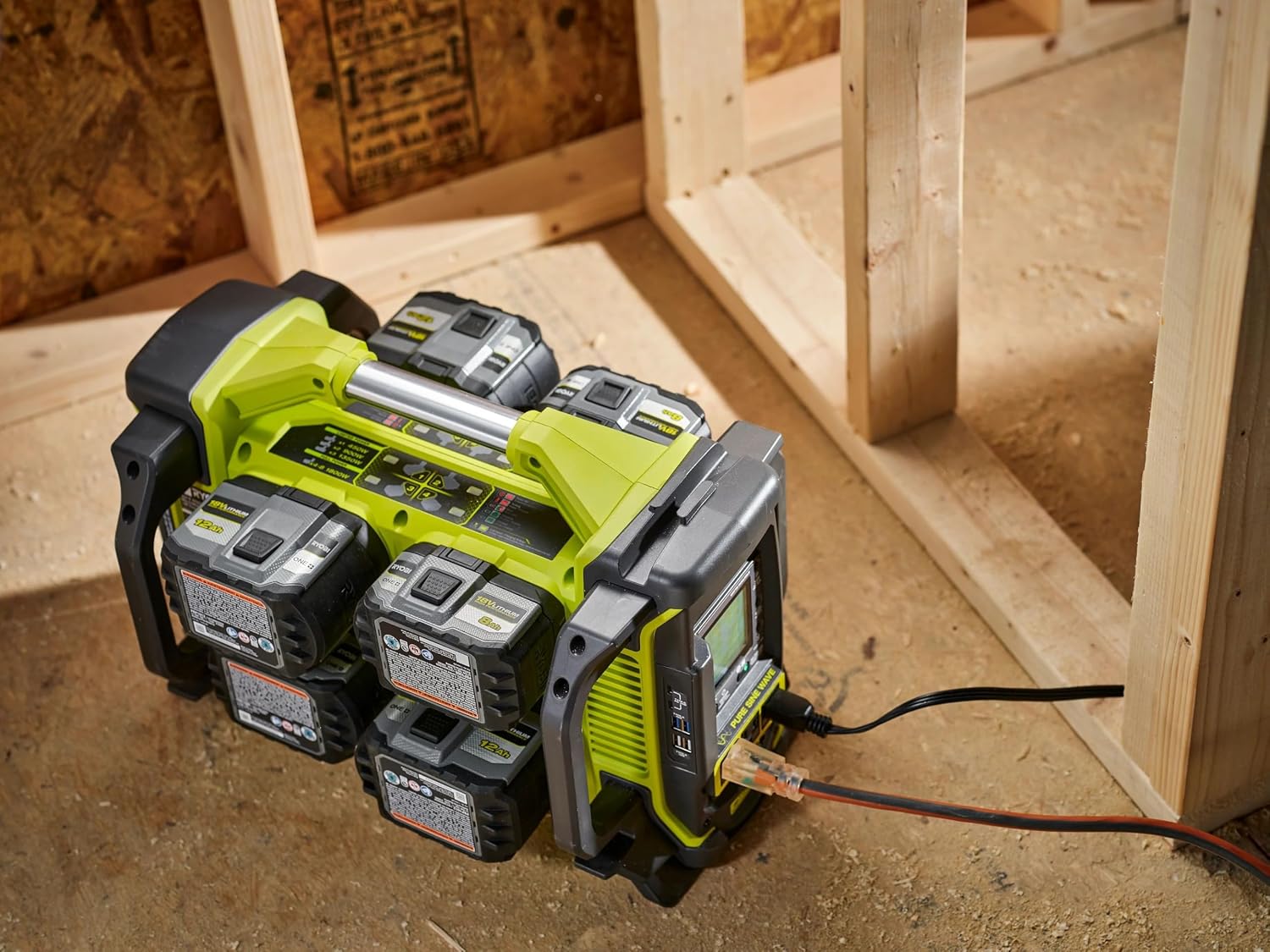 RYOBI ONEAND 1800-WATT Power Station Battery Inverter Push Button Battery GENERATOR/8-POR