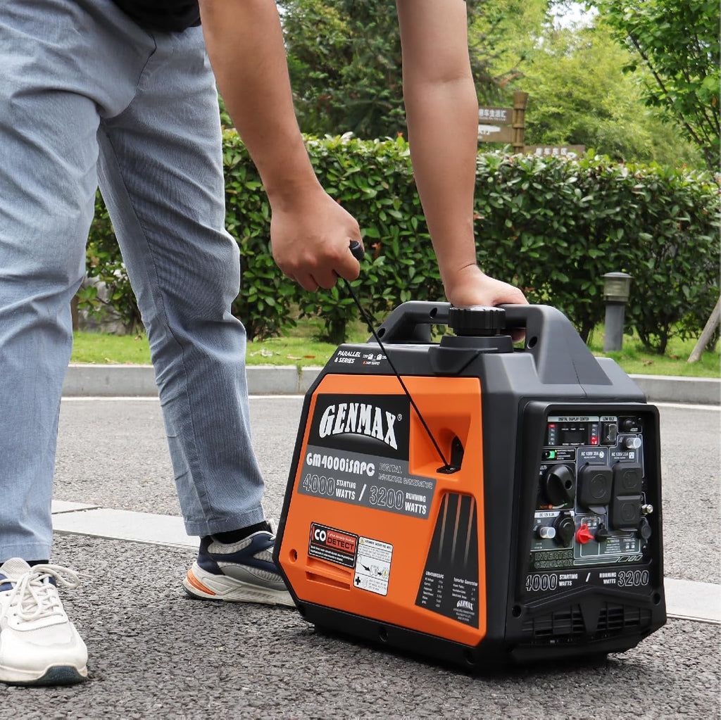 GENMAX Generator，EPA Compliant, Eco-Mode Feature, Ultra Lightweight for Backup Home Use & Camping
