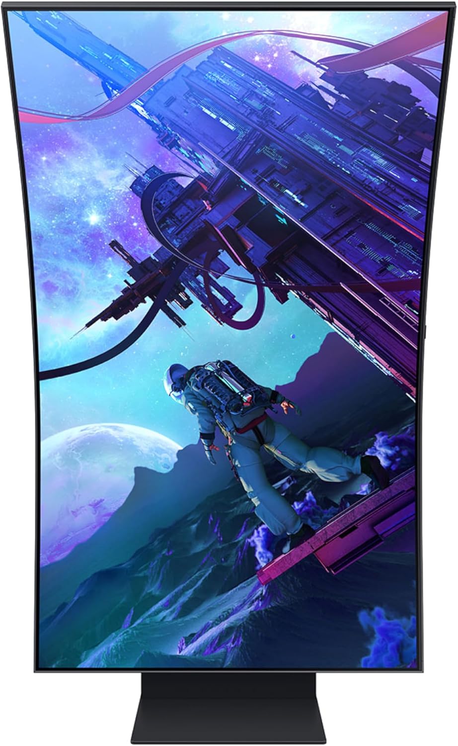Samsung 55' Odyssey Ark 2nd Gen 4K UHD 1000R Curved Gaming Monitor, 165Hz, 1ms, 4 Input Multi View, Quantum Mini-LED, AMD FreeSync Premium Pro, HDR 10+, Height Adjustable Screen, LS55CG970NNXGO