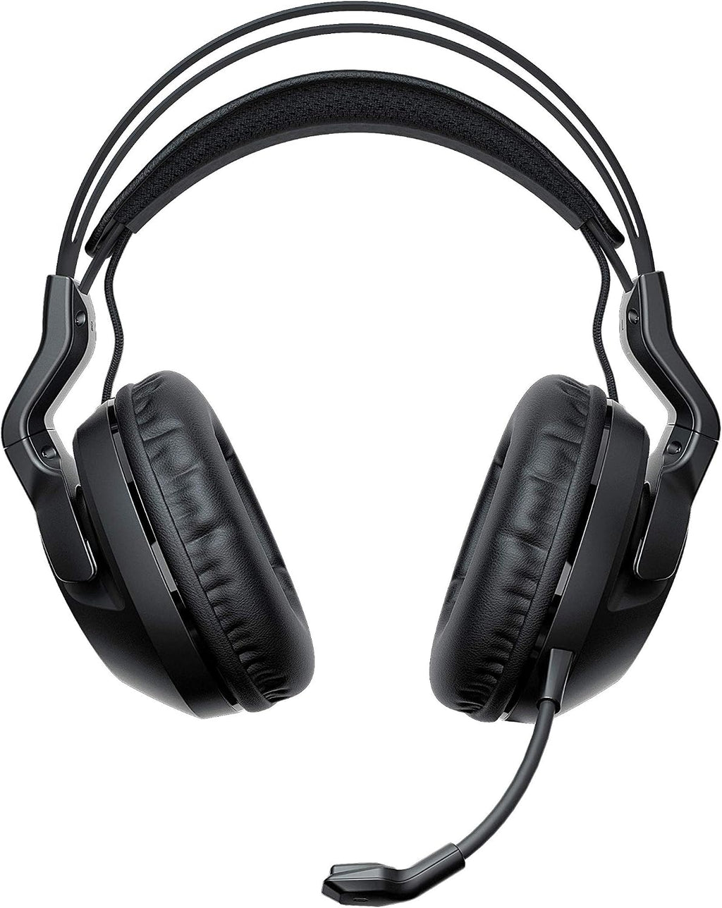 ROCCAT Elo 7.1 Air PC Wireless Gaming Headset, Surround Sound Headphones with Detachable Noise Cancelling Microphone, 50mm Drivers, 24 Hr Battery Life, RGB Lighting, Black
