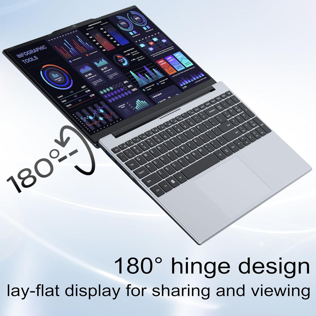 Phatom 15.6' FHD Laptop Computers, Compatible with Windows 11, Pentium Gold (Beats Pentium, Celeron), Cooling Fan, 4GB RAM, 128GB SSD, Up to 2TB, HDMI, for Business, Student
