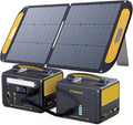VTOMAN 939Wh Portable Power Station Bundle with Extra Battery & 110W Solar Panel Included - Up to 1200W Solar Power Generator for Home Backup, Off-grid, Road Trip, RV, Camping, Fishing, Emergencies