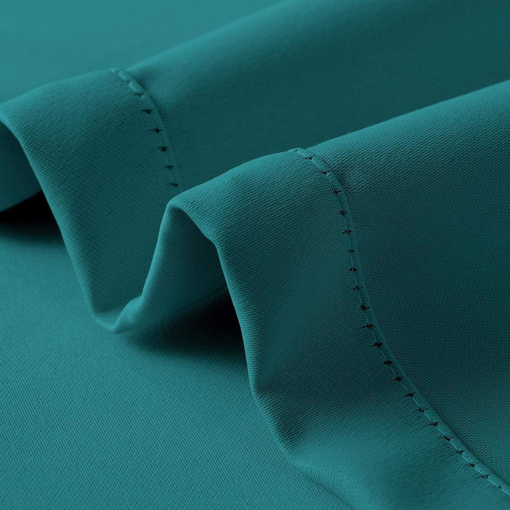 cololeaf Blackout Outdoor Curtains for Patio - Indoor Outdoor Curtains Waterproof Thermal Insulated Privacy Protect Grommet Shade Drapes for Porch - Turquoise 100' Wx84 L Inch (1 Panel)