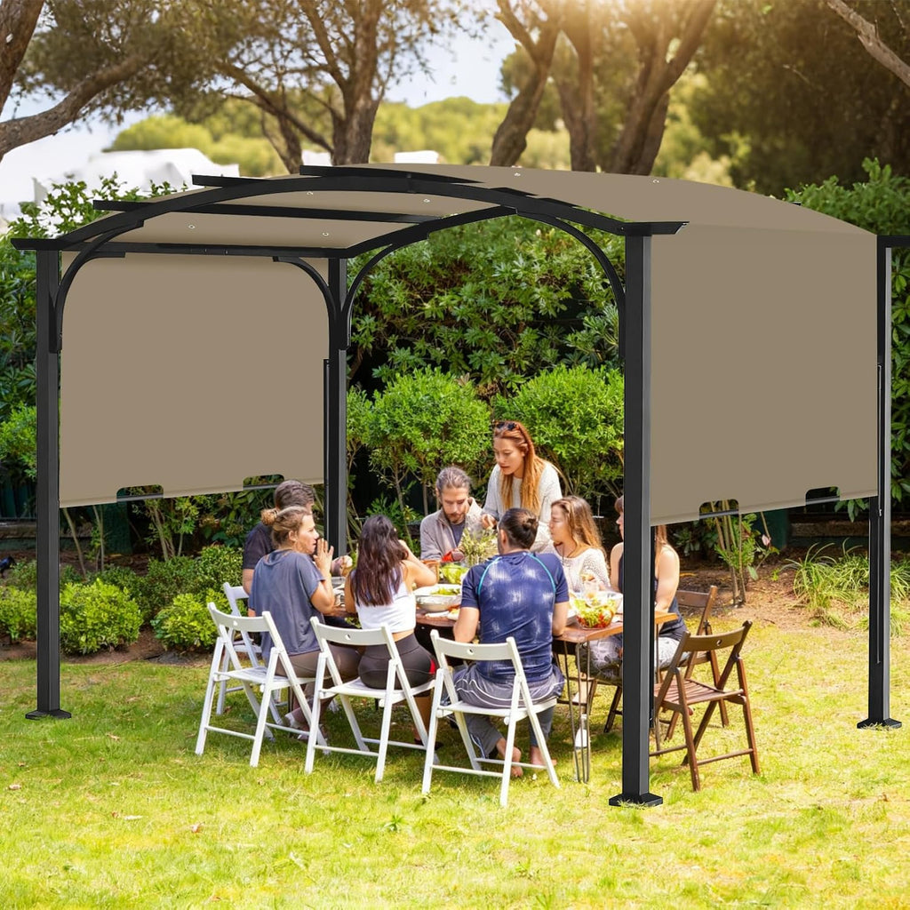 Pergola Canopy Replacement Cover for Lowe's Allen + Roth 10x10 Ft Freestanding Pergola, 200' x 103' Shade Cover, Compatible with Model #L-PG152PST-B,Cover Only (Khaki)