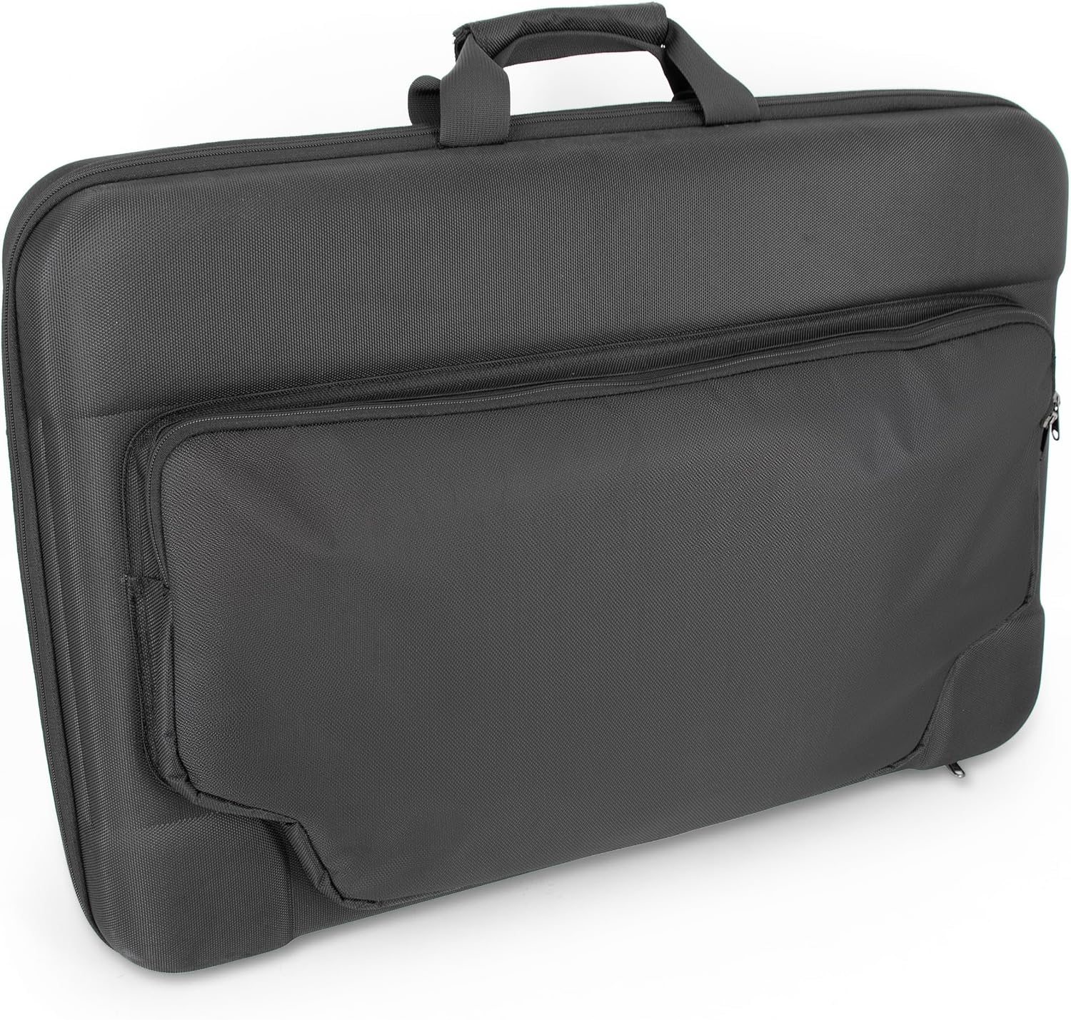 CASEMATIX Portable Monitor Case for 24-29 Inch Screens, Hard Shell EVA Travel Case for 24' 27' Gaming Monitor or Portable Display, Padded Foam Screen Protector Carry Bag with Accessory Storage