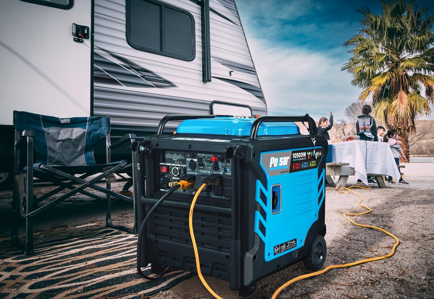 Pulsar PGD105TiSCO Tri Fuel Inverter Generator,10500-Watt Tri Fuel Gasoline Propane Natural Gas Portable 50A Generator with Remote Start, CARB Compliant