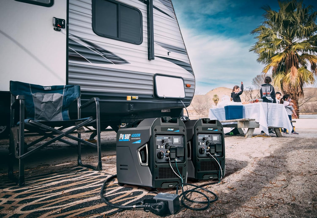 Pulsar Products GX400BN, 4000W Portable Ultra-Quiet Dual Fuel & Parallel Capability, RV-Ready, Handle & Wheels, with CO