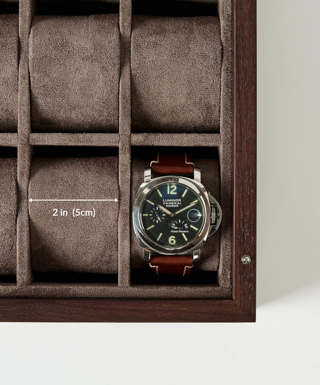 TAWBURY Wooden Watch Box for Men – 6 Watch Box Wood | Wooden Mens Watch Box Rustic | 6 Watch Case for Women & Men | Watch Collection Box for Men | Wrist Watch Storage Case for Men Wood