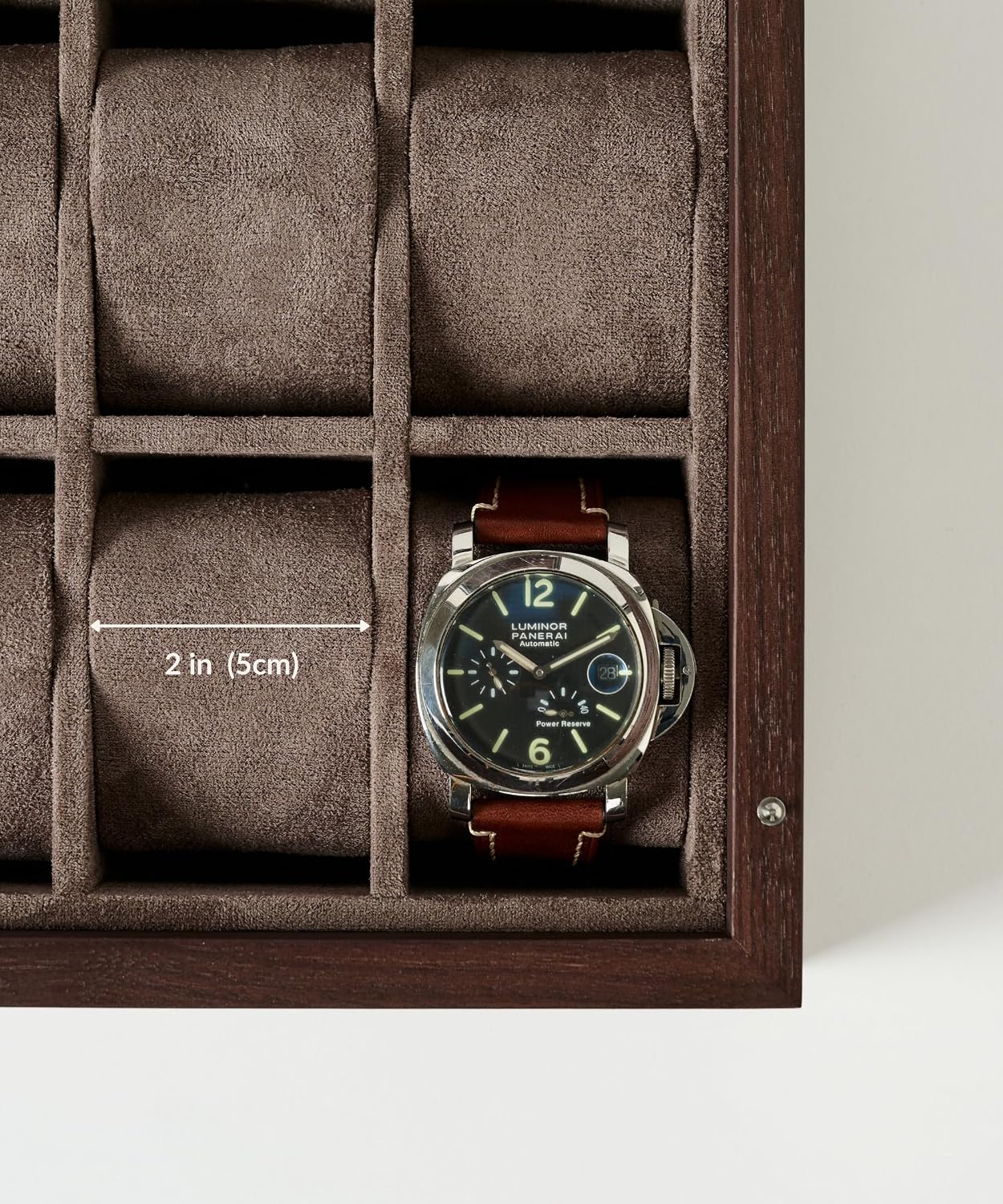 TAWBURY Wooden Watch Box Organizer for Men – 6 Slot Watch Box for Men | Luxury Watch Case for Men | Wood Watch Box Unisex | Wood Glass Watch Box Case Organizer | Wooden Watch Boxes for Men 6 Slot