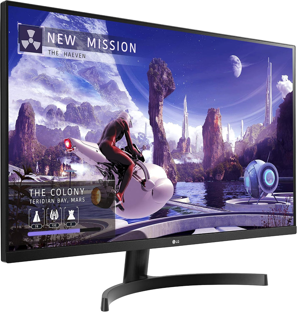 LG QHD 32-Inch Computer Monitor 32QN600-B, IPS with HDR 10 Compatibility and AMD FreeSync, Black