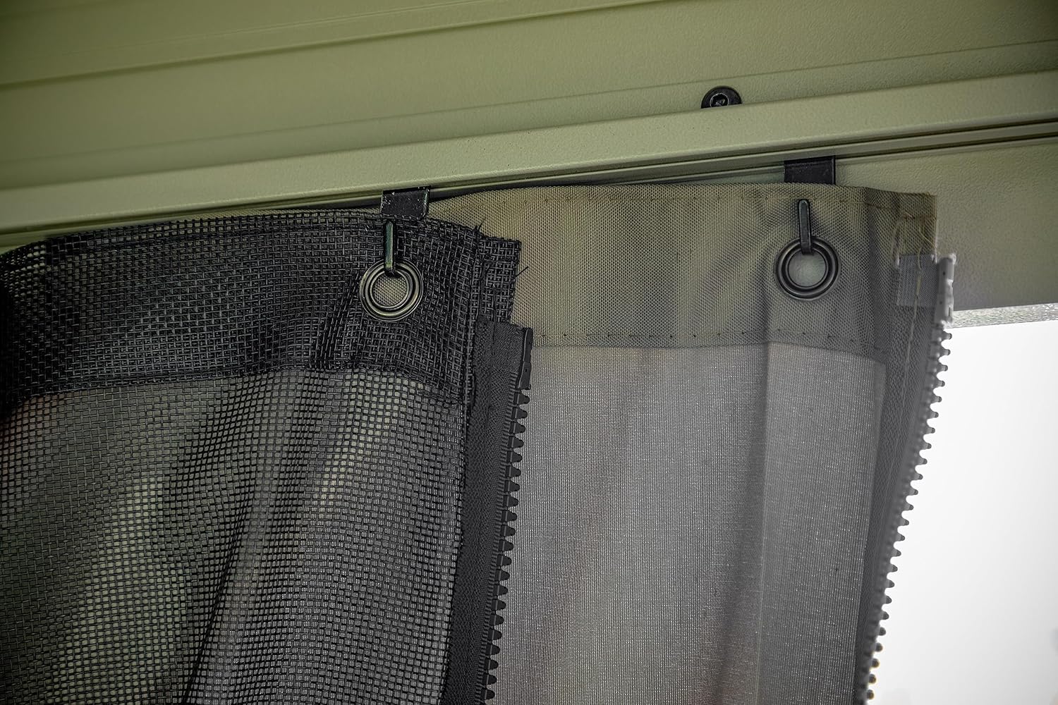 Sojag Taupe Curtains for Messina/Mykonos Gazebo, 10 ft. x 10 ft., Spun Outdoor Shades