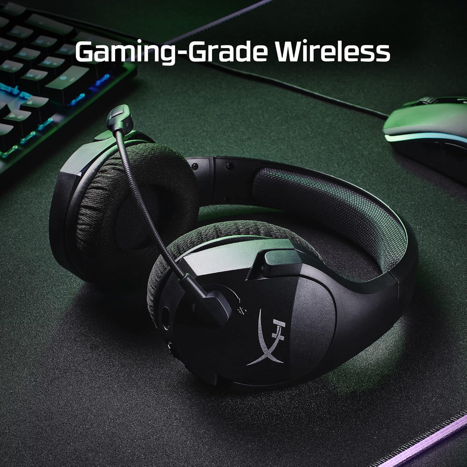 HyperX Cloud Stinger Core - Wireless Gaming Headset & SoloCast – USB Condenser Gaming Microphone, for PC, PS4, PS5 and Mac, Tap-to-Mute Sensor, Cardioid Polar Pattern