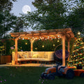 Outdoor Pergola 10x12 FT Wooden Pergola Gazebo - 100% Sturdy Solid Wood Outdoor Gazebo for Backyard, Patio, Deck, Lawn Backyard Waterproof & Windproof Outside Garden Shelter for Year-Round Use