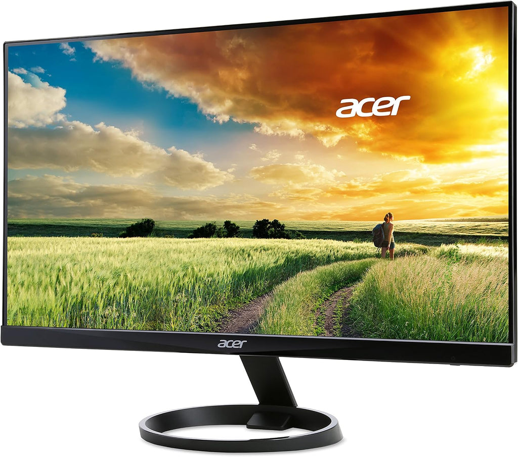 acer 23.8' Full HD 1920 x 1080 IPS Zero Frame Home Office Computer Monitor - 178° Wide View Angle - 16.7M - NTSC 72% Color Gamut - Low Blue Light - Tilt Compatible - VGA HDMI DVI R240HY bidx