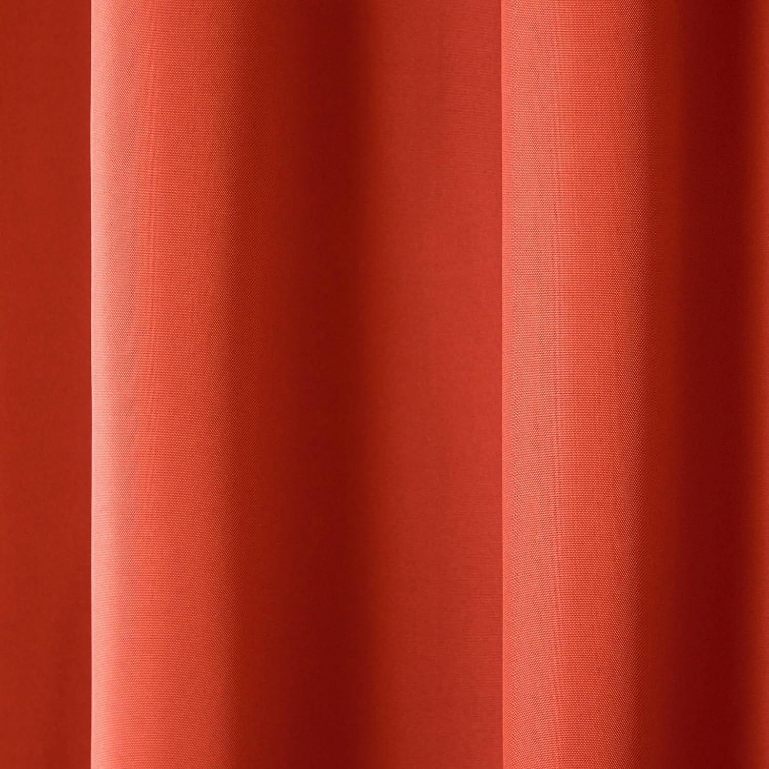TOWN & COUNTRY BASICS Cabana Solid Heavyweight Indoor Outdoor Curtains, Light Filtering Opacity with Grommet Top, Water Repellent, 54'x84', Mecca Orange (Pack of 12)