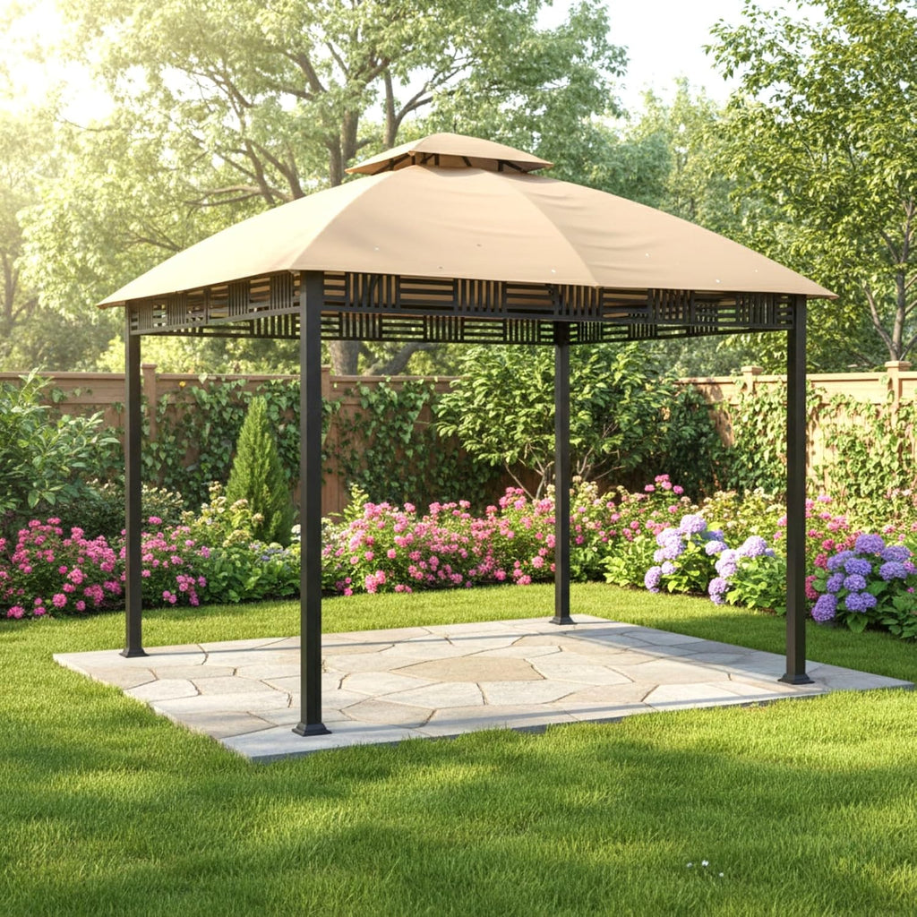 Garden Winds Durable Replacement Canopy Top Cover Compatible with The A101007903 Westbrook 10' x 12' Gazebo - Classic Sand, 350