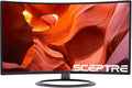 New Sceptre C328W-1920R 32' Curved LED Gaming Monitor 75Hz 1080P HDMI DisplayPort Ultra Thin Metal Black 2018