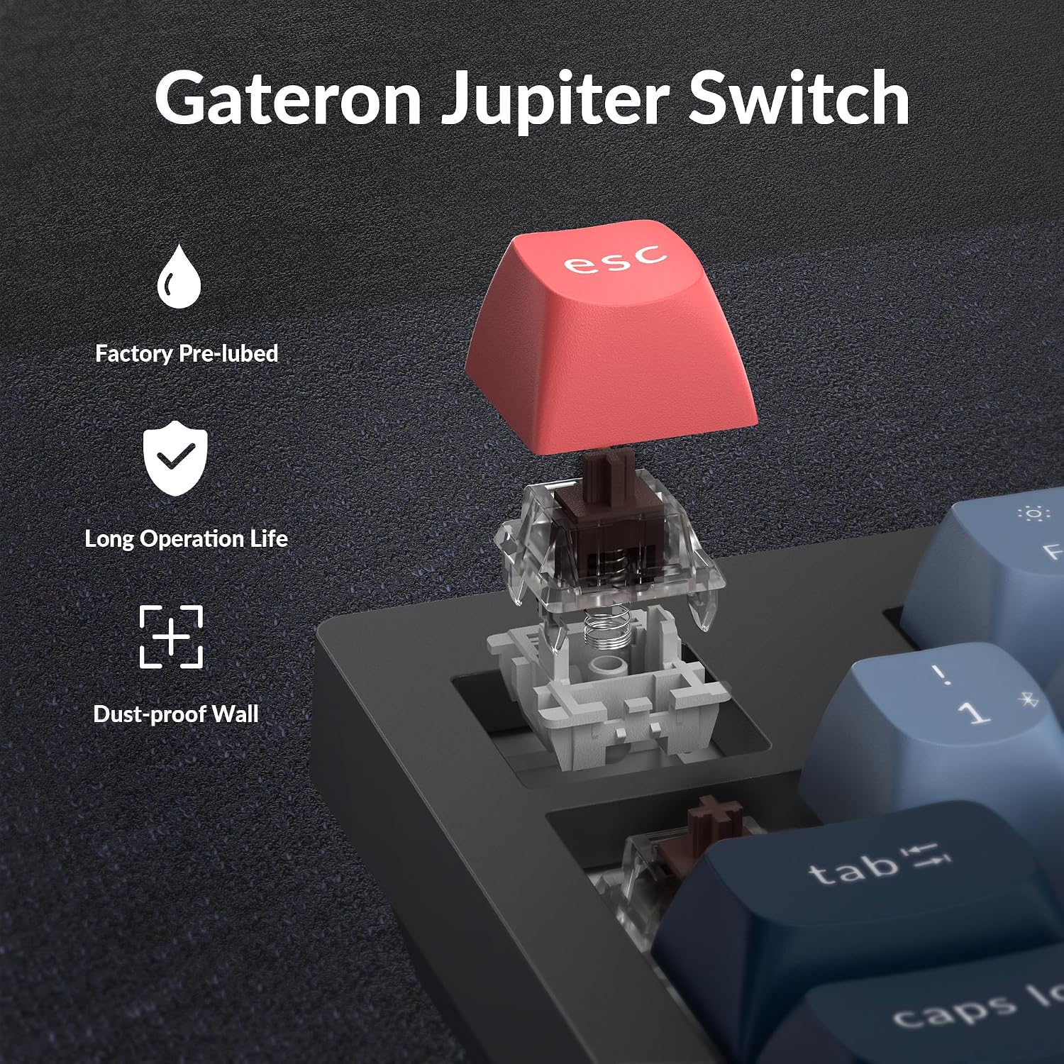 Keychron V5 Max Custom Wireless Mechanical Gaming Keyboard with Number Pad, 96% Layout QMK/VIA 2.4 GHz/Bluetooth 5.1/Wired, RGB Backlit Hot-Swappable Gateron Brown Switch for Mac Windows Linux