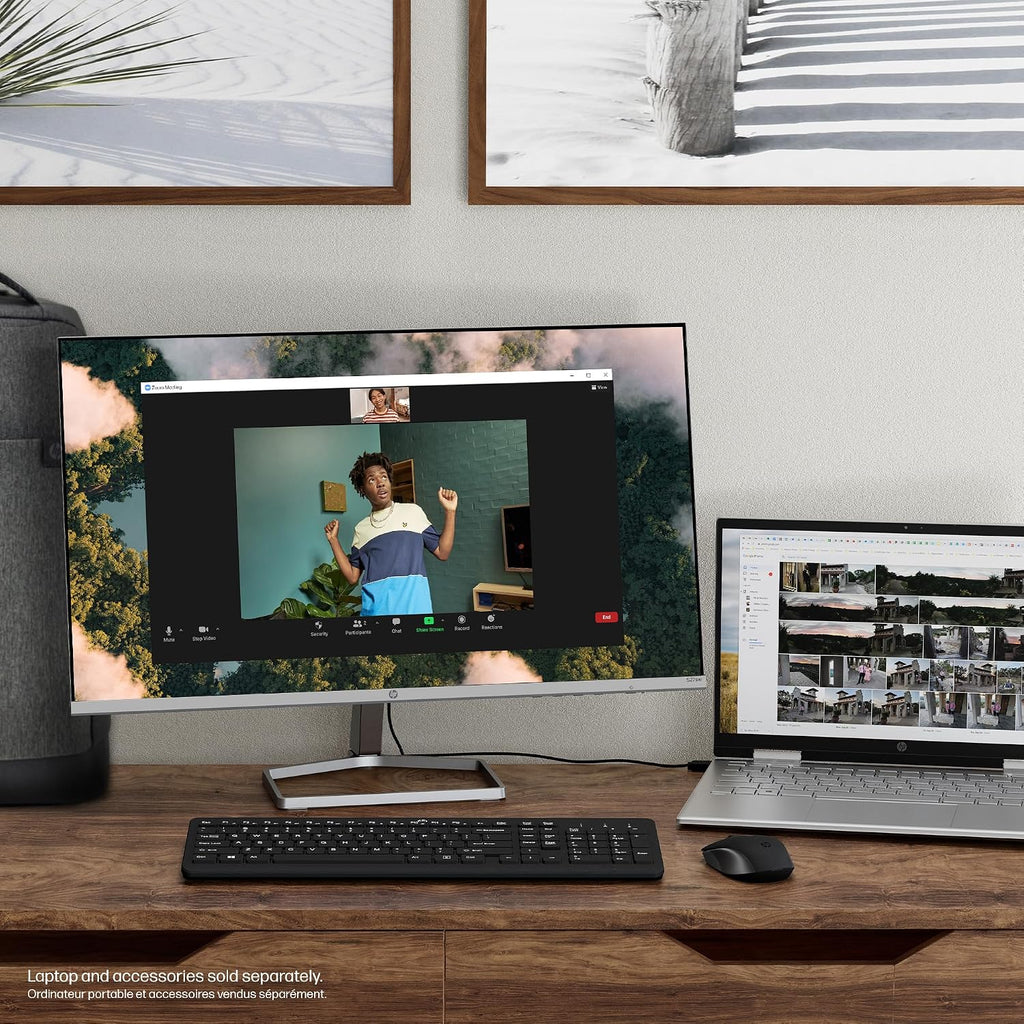 HP Series 5 27 inch FHD Monitor, Full HD Display (1920 x 1080), IPS Panel, 99% sRGB, 1500:1 Contrast Ratio, 300 nits, Eye Ease with Eyesafe Certification, 527sw (2024)