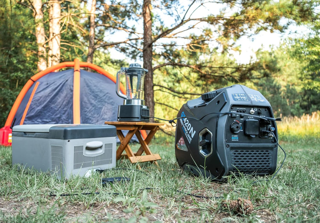 Pulsar 4,200W Portable Gas-Powered Quiet Inverter Generator for Home Emergency Backup, Parallel Capability, RV Ready, Long Run Time, GX420N