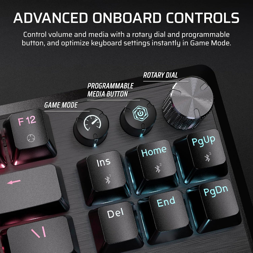 Corsair K70 CORE TKL Wireless + Elgato Stream Deck Mini Bundle - Mechanical Tenkeyless Gaming Keyboard with Studio Controller for Zoom, Teams, PowerPoint, MS Office etc, Compatible with PC/Mac