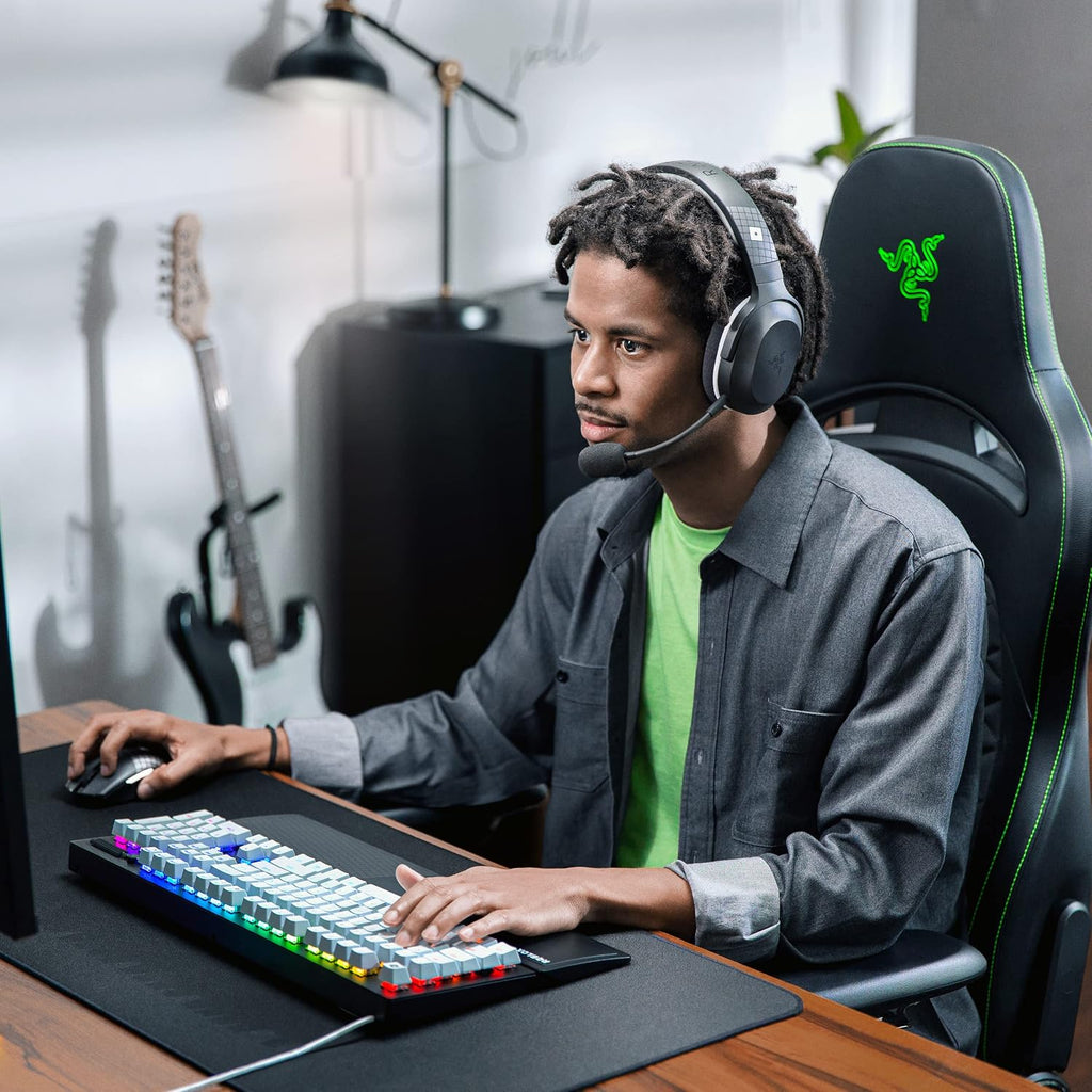 Razer BlackWidow V3 Mechanical Gaming Keyboard: Green Mechanical Switches - Tactile & Clicky - Chroma RGB Lighting - UV-Coated ABS Keycaps - Programmable Macros - Roblox Edition