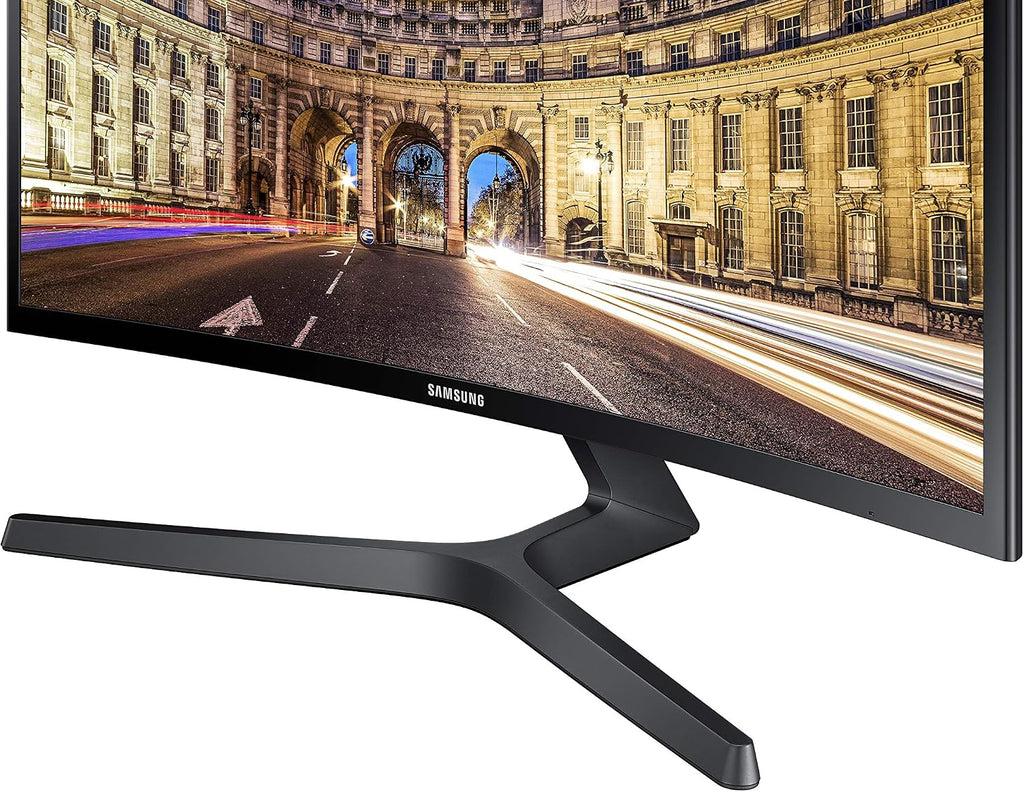 SAMSUNG 27' CF39 Series FHD 1080p Curved Computer Monitor, Ultra Slim Design, AMD FreeSync, 4ms response, HDMI, DisplayPort, VESA Compatible, Wide Viewing Angle, LC27F398FWNXZA, Black