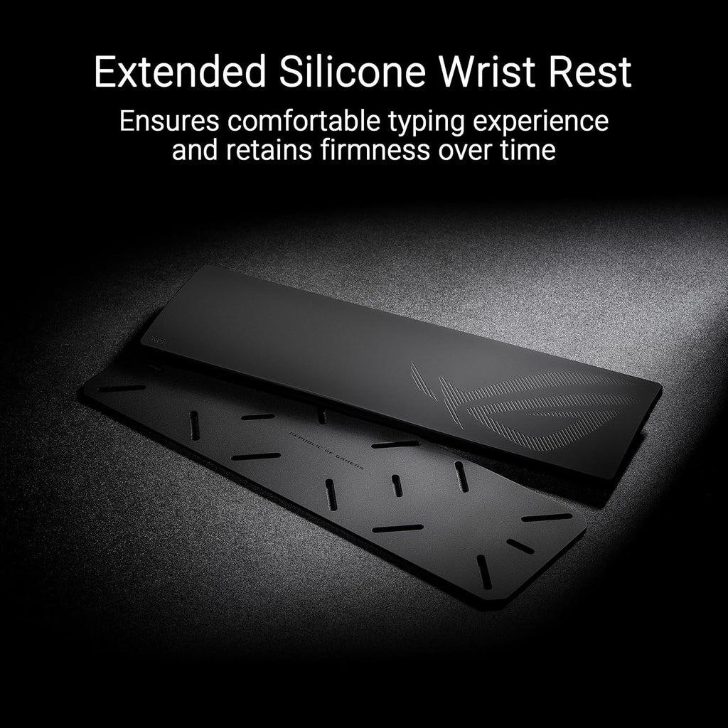 ASUS ROG Azoth Extreme Wireless Mechanical Gaming Keyboard – 75% TKL, ROG NX Storm Clicky Switches, PBT Keycaps, Aluminum Chassis, Carbon Fiber, Gasket Mount, Color OLED Screen, PC/Mac Support - Black