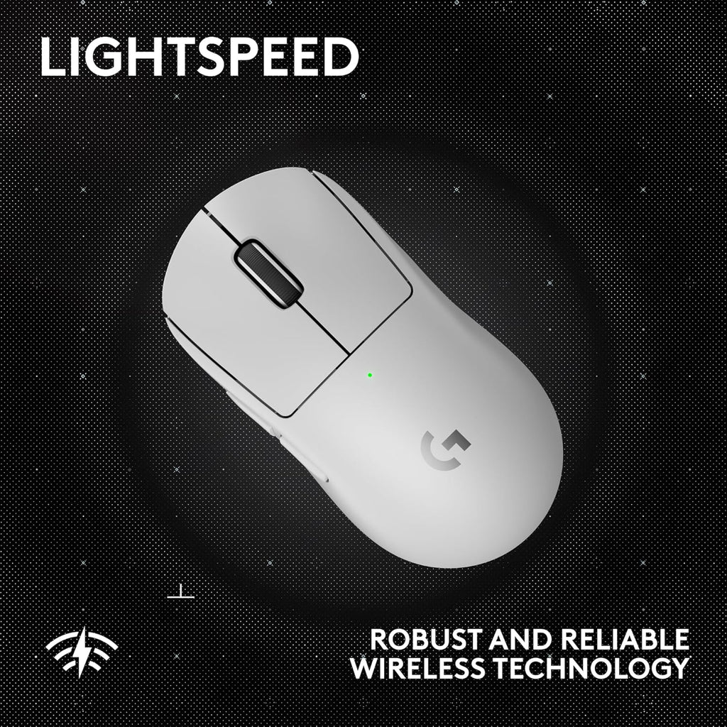 Logitech G PRO X Superlight 2 SE Wireless Gaming Mouse, 60 g pro-Grade Mouse with 5 programmable Buttons, 44K DPI Sensor, 888+ IPS, 1 kHz Report Rate, USB-C Charging for PC/Mac - White