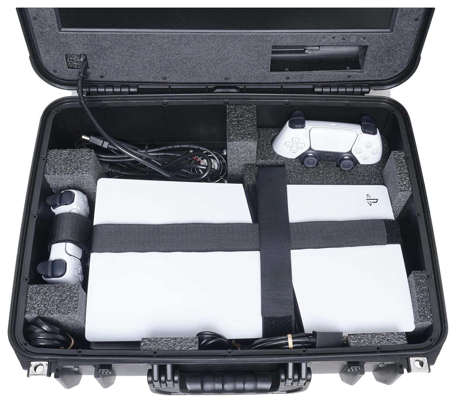 Case Club Gaming Station to fit PS5 Pro - Portable Travel Case with Built-in Monitor