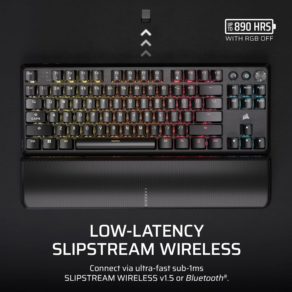 Corsair K70 CORE TKL Wireless + Elgato Stream Deck Mini Bundle - Mechanical Tenkeyless Gaming Keyboard with Studio Controller for Zoom, Teams, PowerPoint, MS Office etc, Compatible with PC/Mac