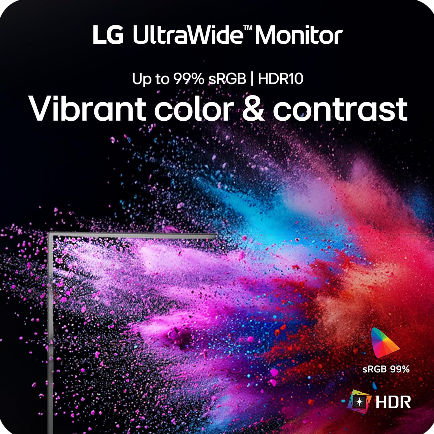 LG 34WR55QK-B 34-inch UltraWide WQHD (3440 x 1440) Curved Computer Monitor, 100Hz, 5ms, HDR10, Reader Mode, HDMI, DisplayPort, USB Type-C, Tilt/Height Adjustable Stand, Black