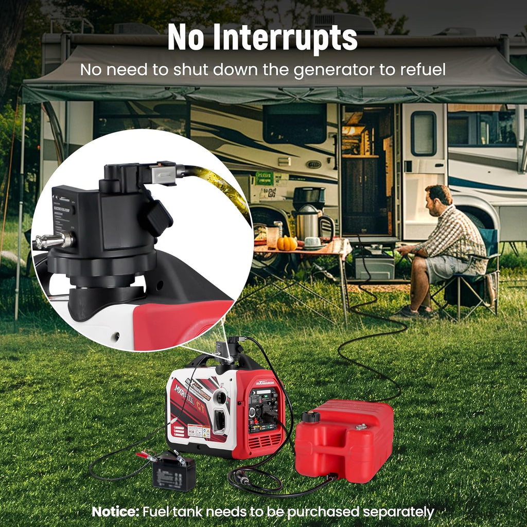 maXpeedingrods 12V DC Gasoline Electric Fuel Pump, Automatically Pump Fuel, Extended Running Time for Generator Without Stopping, Precise Control and No Fuel Leak