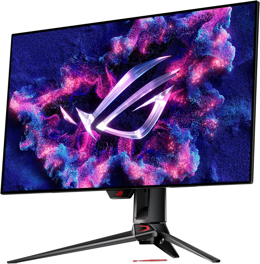 ASUS ROG Swift 32' 4K OLED Gaming Monitor (PG32UCDP) - WOLED, Dual Mode (4K 240Hz, FHD 480Hz), 0.03ms, G-SYNC Compatible, Custom Heatsink, AI Gaming, 99% DCI-P3,True 10-bit, USB-C 90W, 3yr Warranty