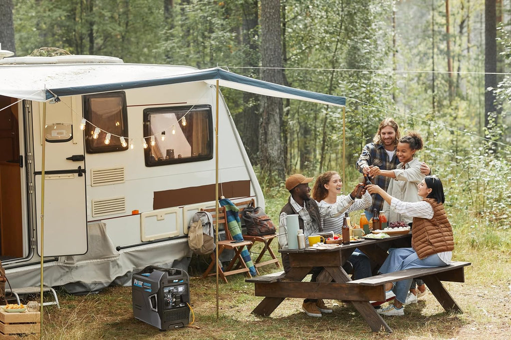 Pulsar Products GX400BN, 4000W Portable Ultra-Quiet Dual Fuel & Parallel Capability, RV-Ready, Handle & Wheels, with CO
