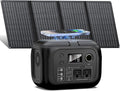 SinKeu Solar Powered Generator 300W Peak/70400mAh, 260Wh Portable Power Station with Panels 40W Included, Solar Generator with AC Outlet 110V for Home Use, Camping, Outdoor, Power Backup