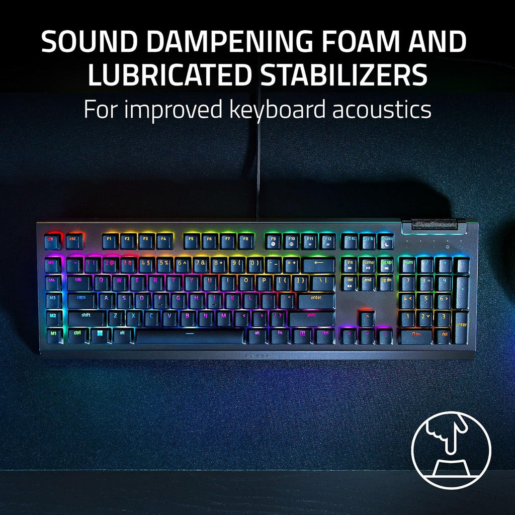 Razer BlackWidow V4 X Mechanical Gaming Keyboard: Green Switches Tactile & Clicky - 6 Macro Keys - Chroma RGB - Doubleshot ABS Keycaps - Roller & Media Keys - Snap Tap