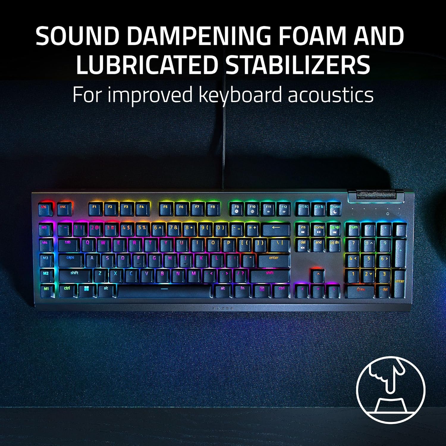 Razer BlackWidow V4 X Mechanical Gaming Keyboard: Green Switches Tactile & Clicky - 6 Macro Keys - Chroma RGB - Doubleshot ABS Keycaps - Roller & Media Keys - Snap Tap