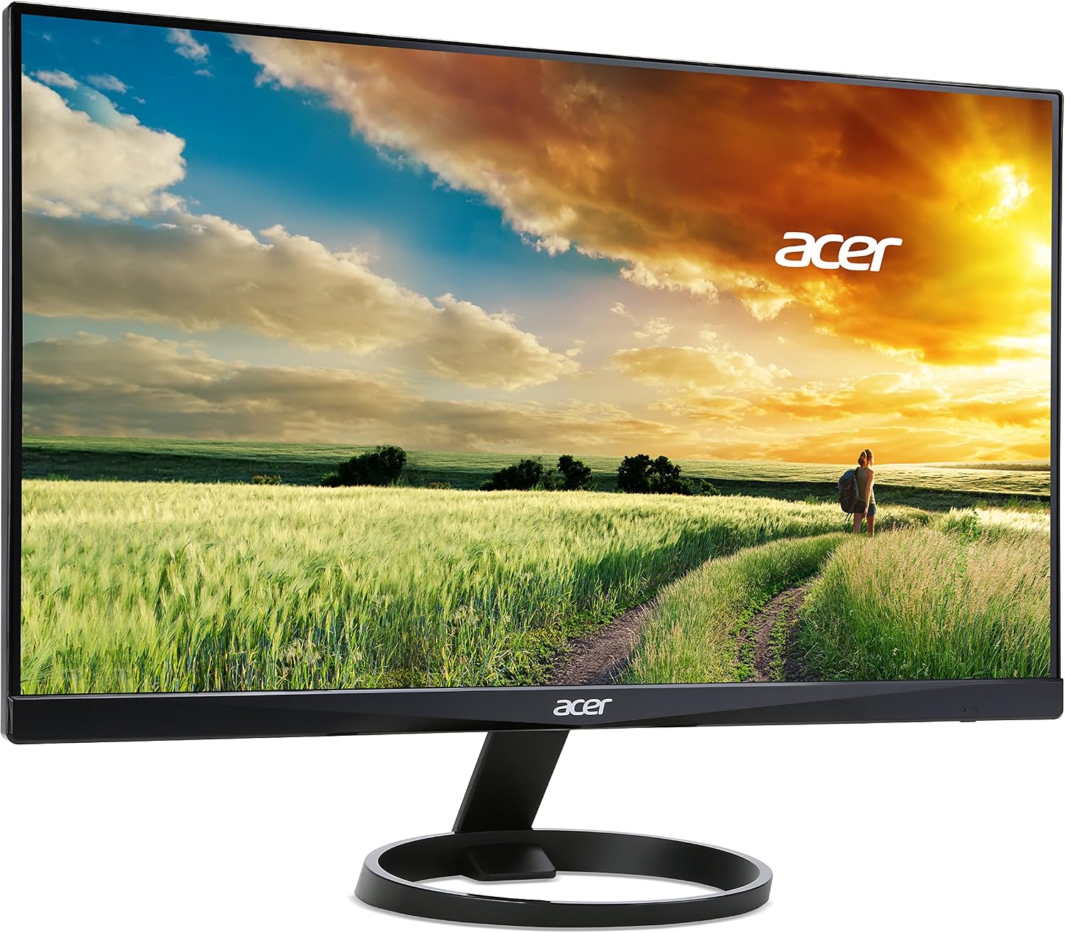 acer 23.8' Full HD 1920 x 1080 IPS Zero Frame Home Office Computer Monitor - 178° Wide View Angle - 16.7M - NTSC 72% Color Gamut - Low Blue Light - Tilt Compatible - VGA HDMI DVI R240HY bidx