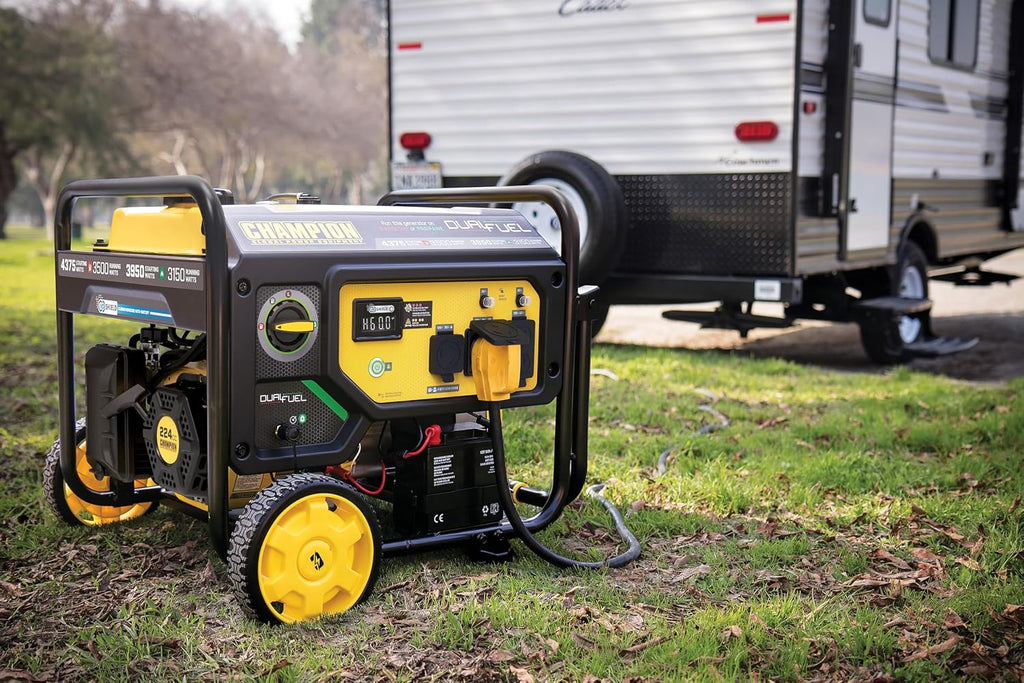 Champion Power Equipment 4375-Watt Wireless Start Dual Fuel RV Ready Portable Generator with CO Shield