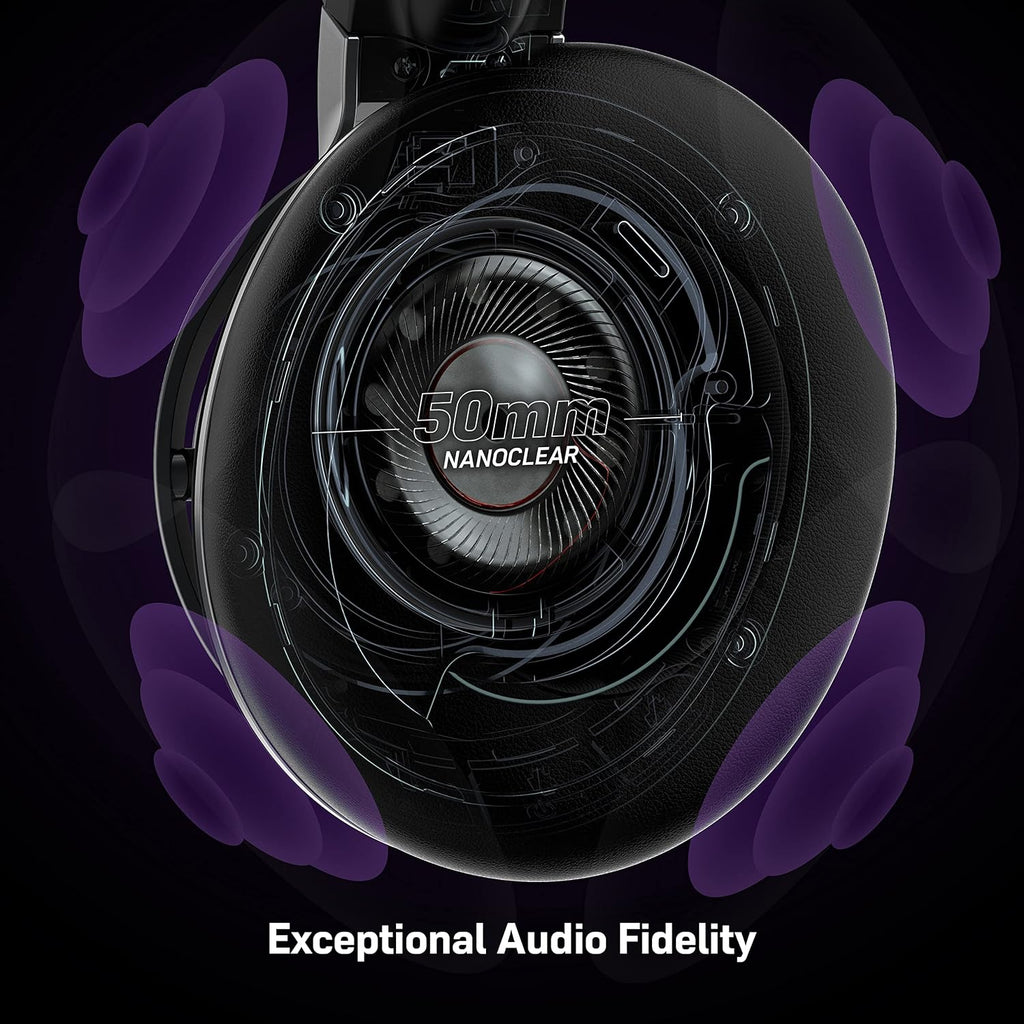 Turtle Beach Stealth Pro Multiplatform Wireless Noise-Cancelling Gaming Headset for Xbox Series X|S, Xbox One, PS5, PS4, PC, Mac, Mobile – Swappable Batteries – Black